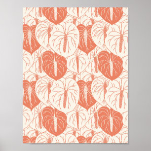 Poster ART PAPER Téléchargement - Anthurium continu motif