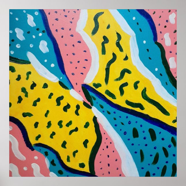 Poster Art papillon Abstrait (Devant)