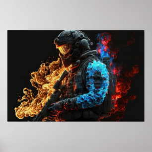 Poster Art Patriot Hero