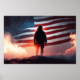 Poster Art Patriot Héros