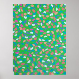 Poster Art peint Spring Greens