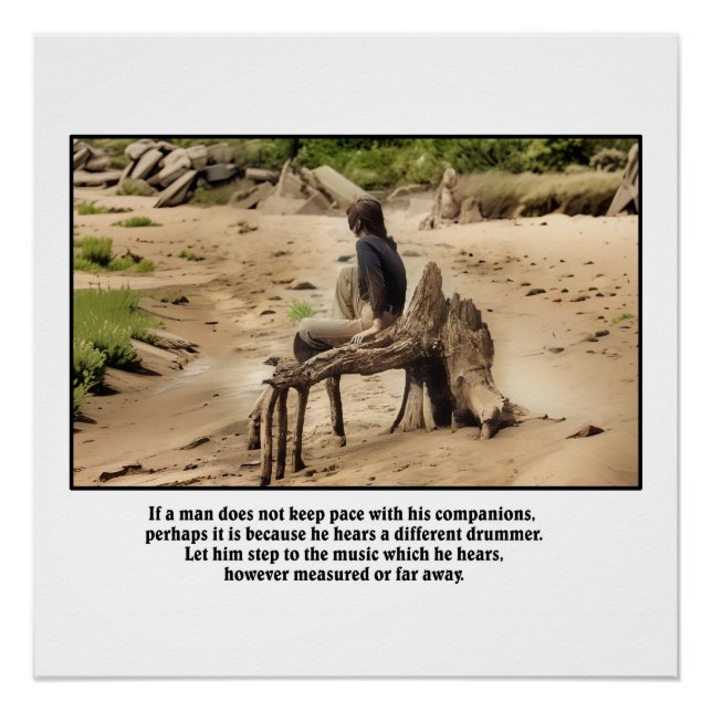 Poster Art Photo Drummer différent (Devant)