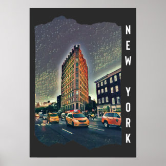 Poster Art photo esthétique de la ville de New York      