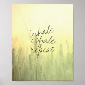 Poster art photo nature inspirationnel expire inspire