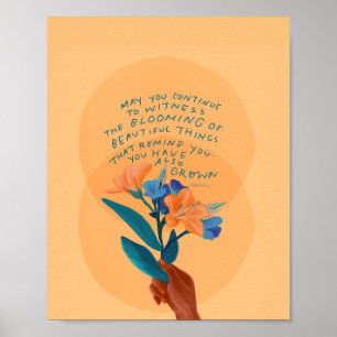 Poster Art plante par une artiste de femme noire