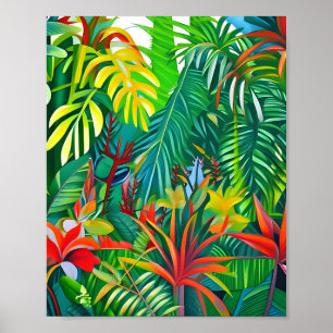 Poster Art plante tropical