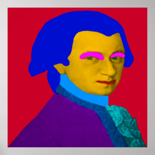 Poster Art pop Mozart