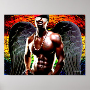 Poster Art Pop Urbain Africain