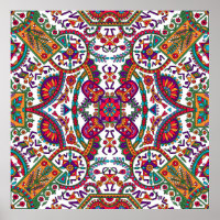 Art populaire traditionnel Allover Designart, ethn