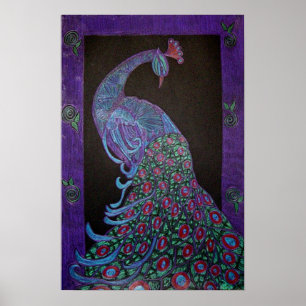 Poster Art - Proud Peacock