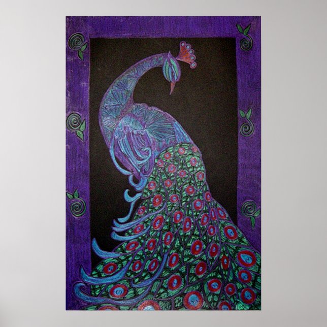 Poster Art - Proud Peacock (Vorne)