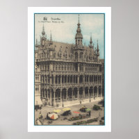 ART Recyclé : 1900 BRUXELLES BELGIQUE POSTCARD