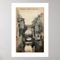ART Recyclé : 1900s QUIMPER FRANCE POSTCARD