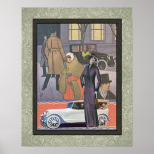 POSTER ART RECYCLE : COLLAGE D'ART DE MAGAZINE DES ANNÉES