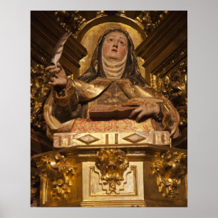 Poster Art religieux représentant Santa Teresa