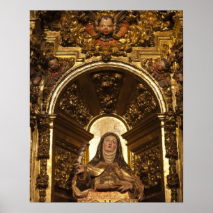 Poster Art religieux représentant Santa Teresa