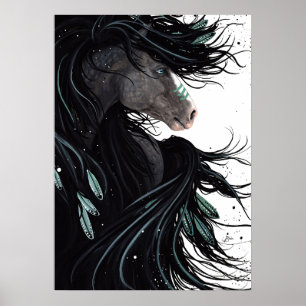 Poster Art rêveur d'affiche de cheval par Bihrle