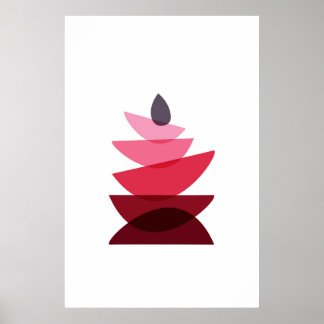 Poster Art rupestre géométrique scandinave
