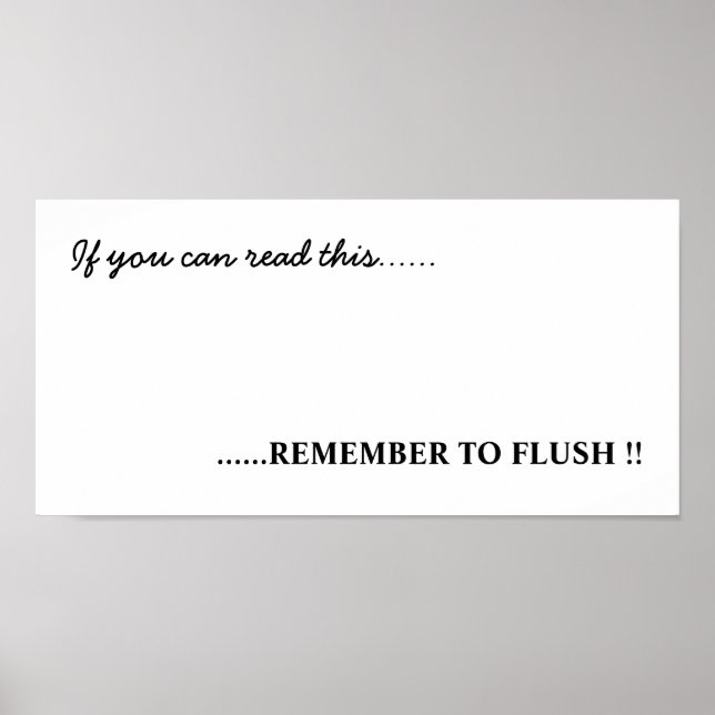 Poster Art salle de bain (Devant)