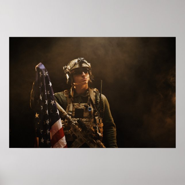 Poster Art Soldat militaire (Devant)