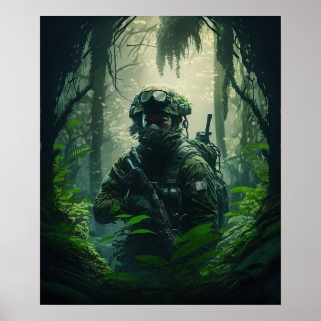 Poster Art Soldat militaire (Devant)