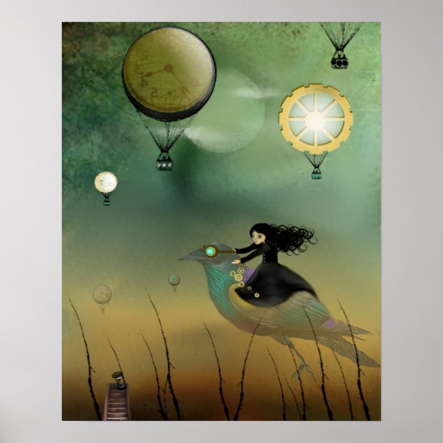 Poster Art Steampunk - Vol Steampunk (Devant)