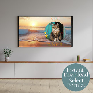 Poster Art télévisé numérique personnalisé en mémoire d'u