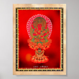 Poster Art tibétain oriental frais Ragaraja de tatouage