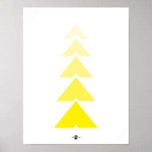 POSTER ART TRIANGLE GRAPHIQUE