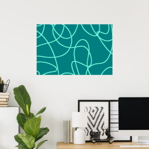 Poster Art turquoise
