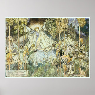 Poster Art victorien Fairy Queen