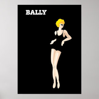 Poster Art vintage Bernard Villemot Bally Chaussures