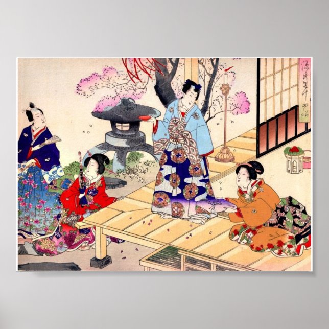 Poster Art vintage japonais ancien (Devant)