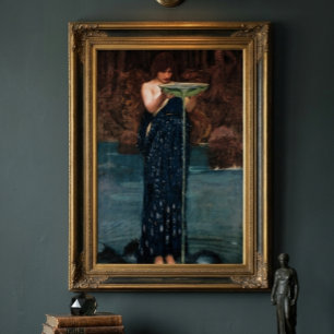 Poster Art vintage John W. Waterhouse Circé Invidiosa