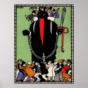 Poster Art vintage Krampus