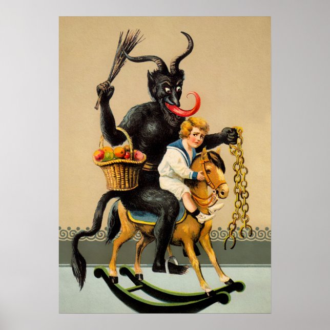 Poster Art vintage Krampus (Devant)