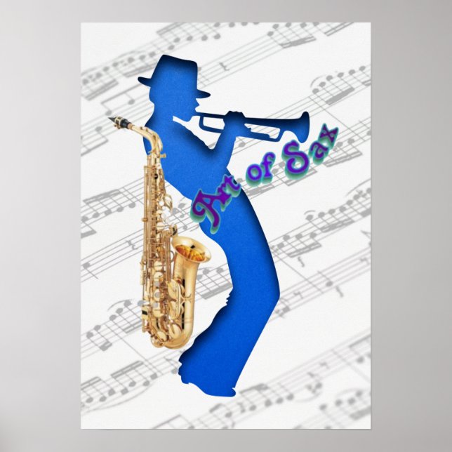 Poster Art von Sax Musician (Vorne)