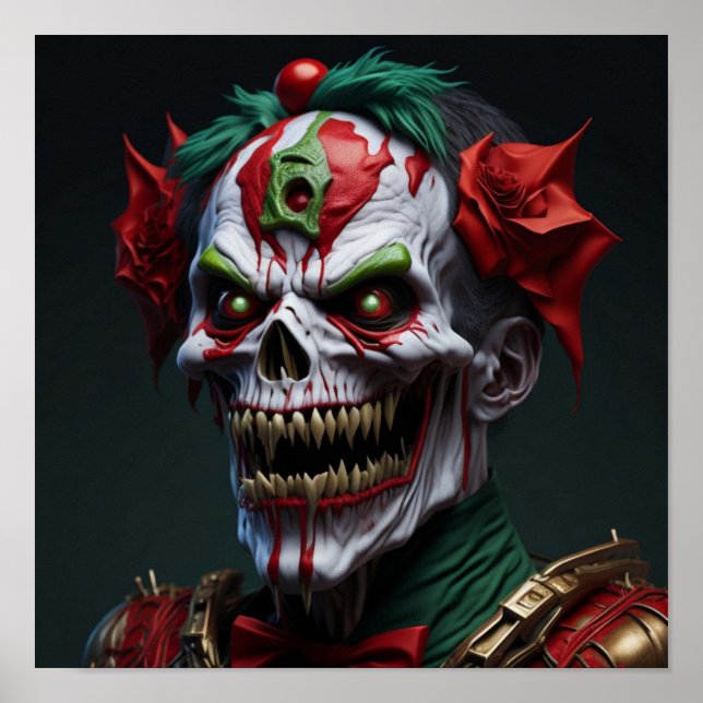 Poster Art zombie généré par IA (Devant)