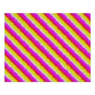 Poster Artdeco rose Jaune Artdeco Arc-en-ciel rayures