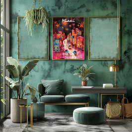 Poster Arte Contemporáneo de Miami – Ciudad Mágica