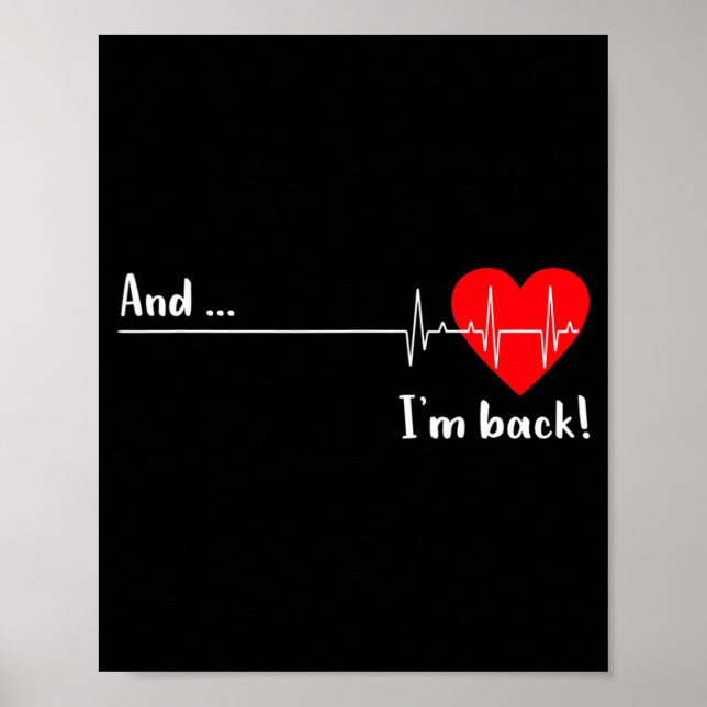 Poster Artery Open, Heart Diseases Surgery Heartbeat  (Devant)