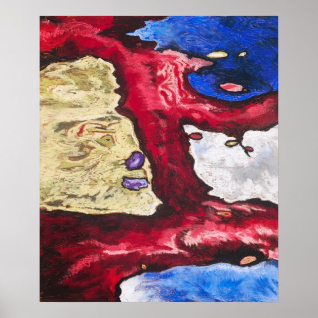 Poster Arthur Dove's 'Tree Forms and Water' (Devant)