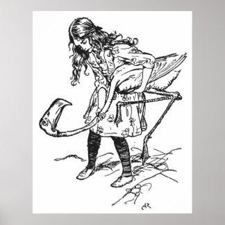 Poster Arthur Rackham Alice Au Pays Des Merveilles