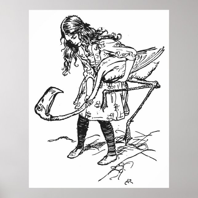 Poster Arthur Rackham Alice Au Pays Des Merveilles (Devant)