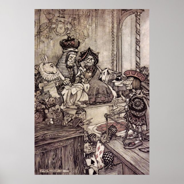 Poster Arthur Rackham Alice Au Pays Des Merveilles (Devant)