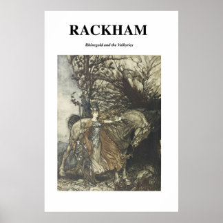 Poster Arthur Rackham - The Rhinegold and the Valkyrie