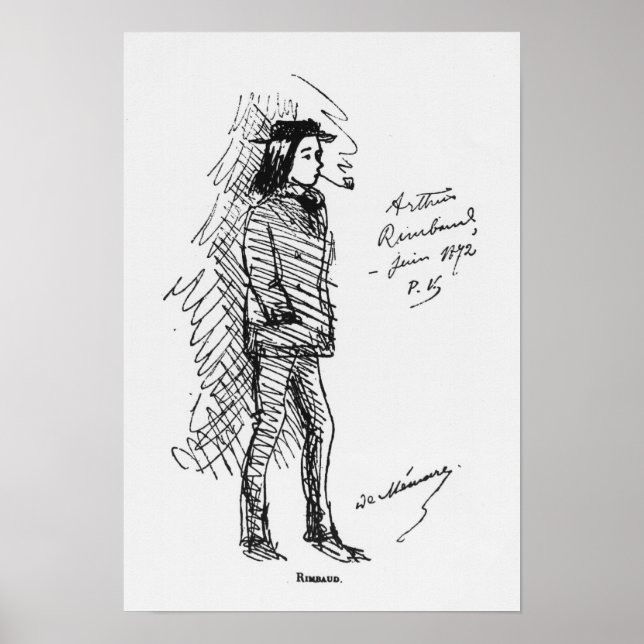 Poster Arthur Rimbaud juin 1872 (Devant)