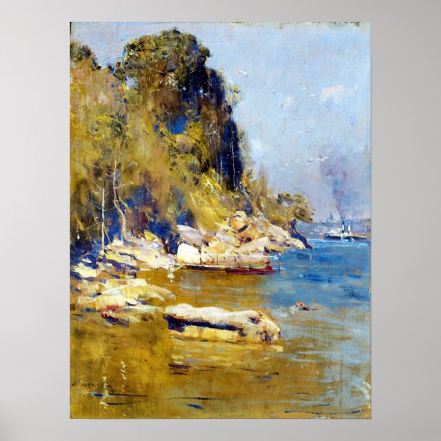 Poster Arthur Streeton De Mon Camp (Sirius Cove) (Devant)