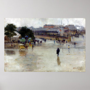 Poster Arthur Streeton la gare ferroviaire, Redfern