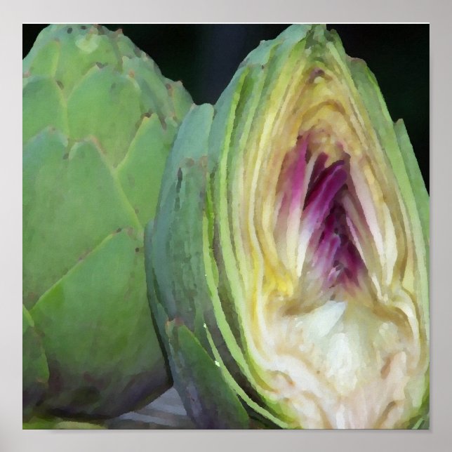 Poster Artichoke Art (Devant)